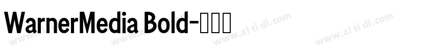 WarnerMedia Bold字体转换